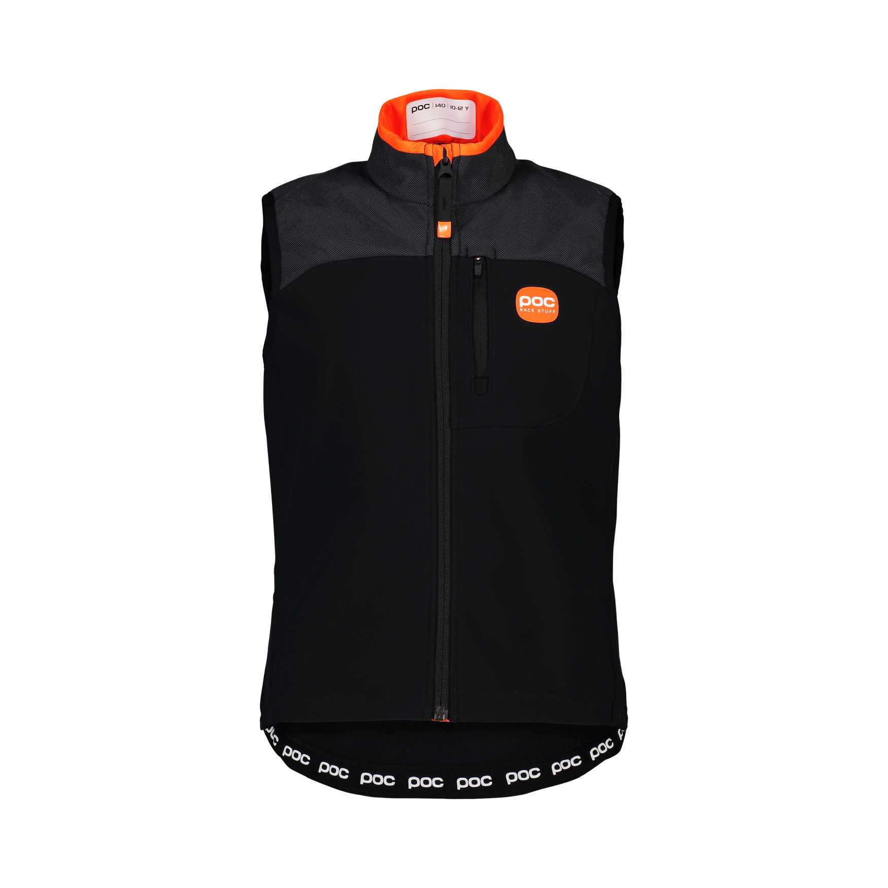 POC Race Vest Jr Uranium Black kiegészítő (Uranium Black Ruházat és kiegészítők - mérettáblázat 130)
