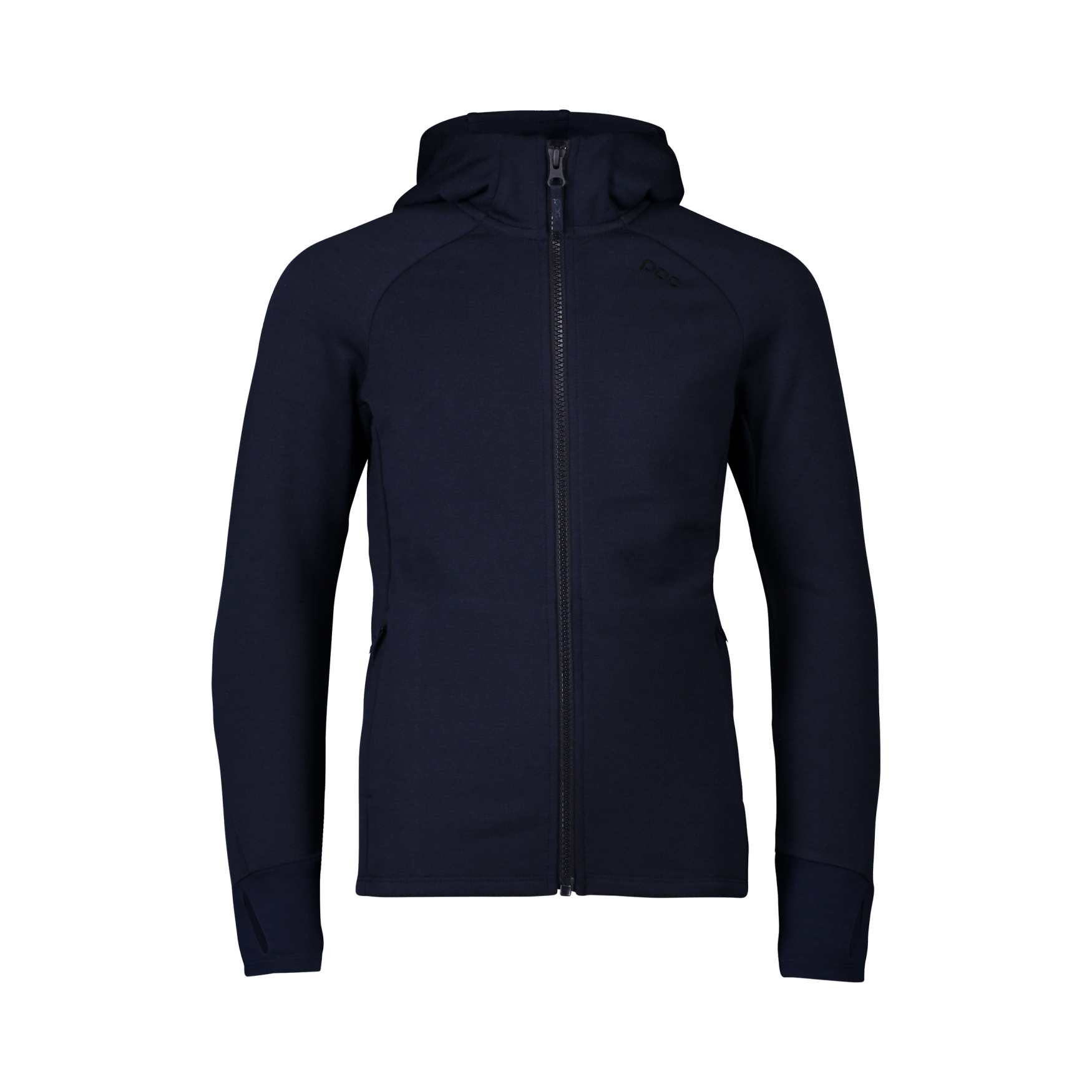POC Merino Zip Hood Jr Turmaline Navy 160 síruha