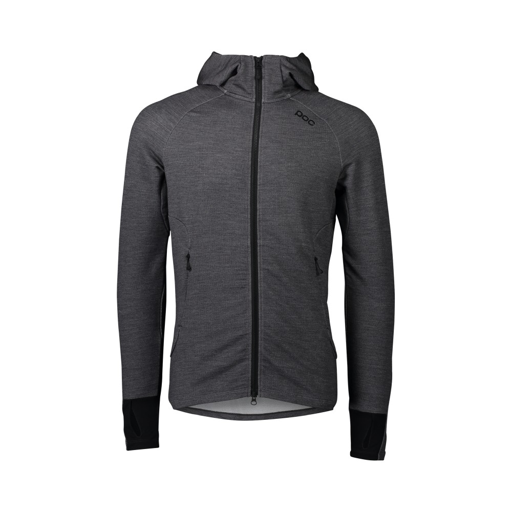 POC M's Merino Zip Hood Sylvanite Grey Melange síruha