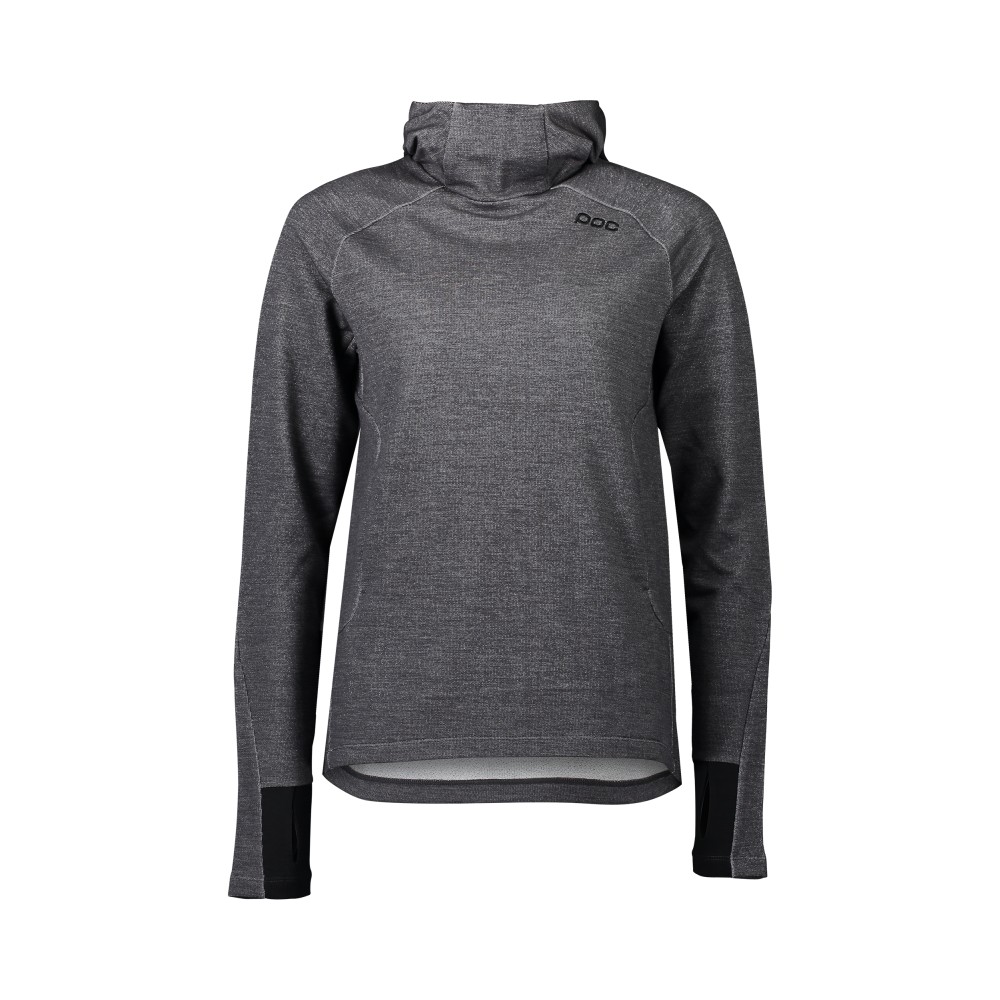 POC W's Merino Hood Sylvanite Grey Melange síruha