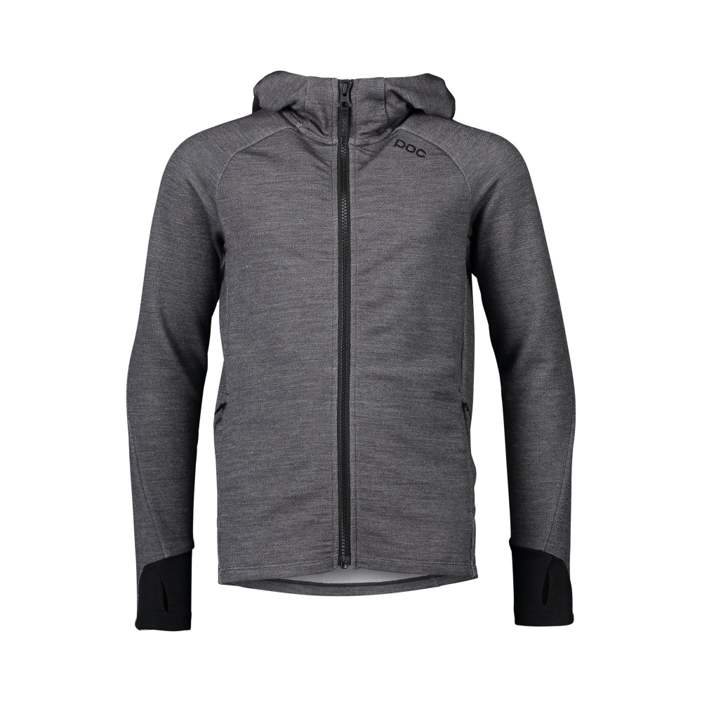 POC Merino Zip Hood Jr Sylvanite Grey Melange 160 síruha