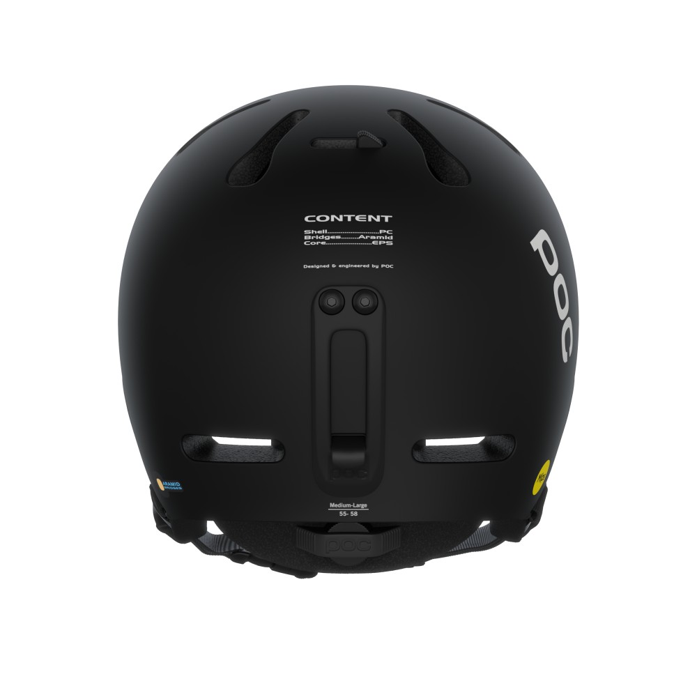 POC Fornix MIPS Uranium Black Matt sísisak (Uranium Black Matt), 4. nézet