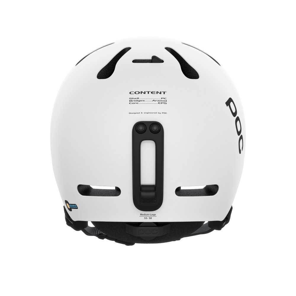 POC Fornix Hydrogen White Matt sísisak (Hydrogen White Matt), 4. nézet