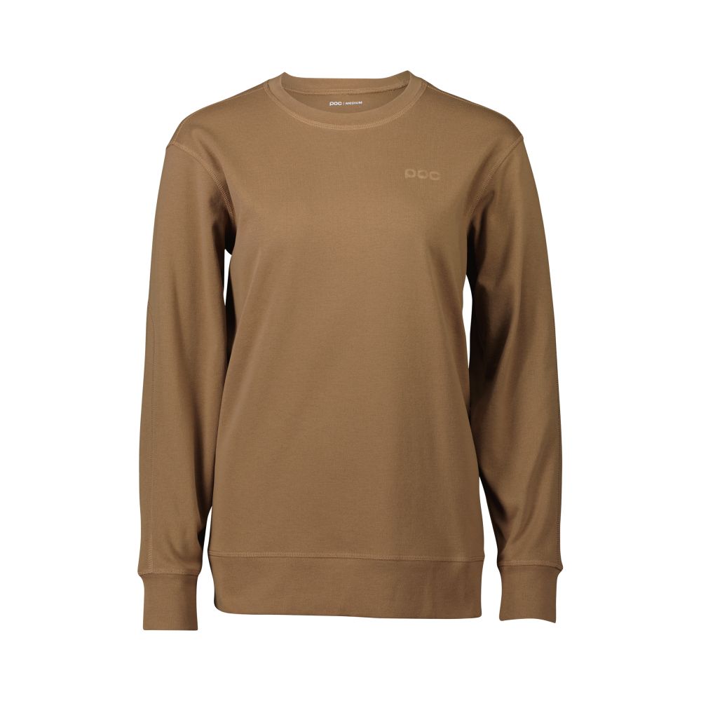 POC W's Poise Crew Neck Jasper Brown síruha
