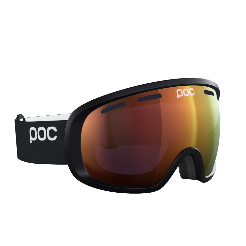 POC Fovea Uranium Black/Partly Sunny Orange síszemüveg (Uranium Black/Partly Sunny Orange), 3. nézet
