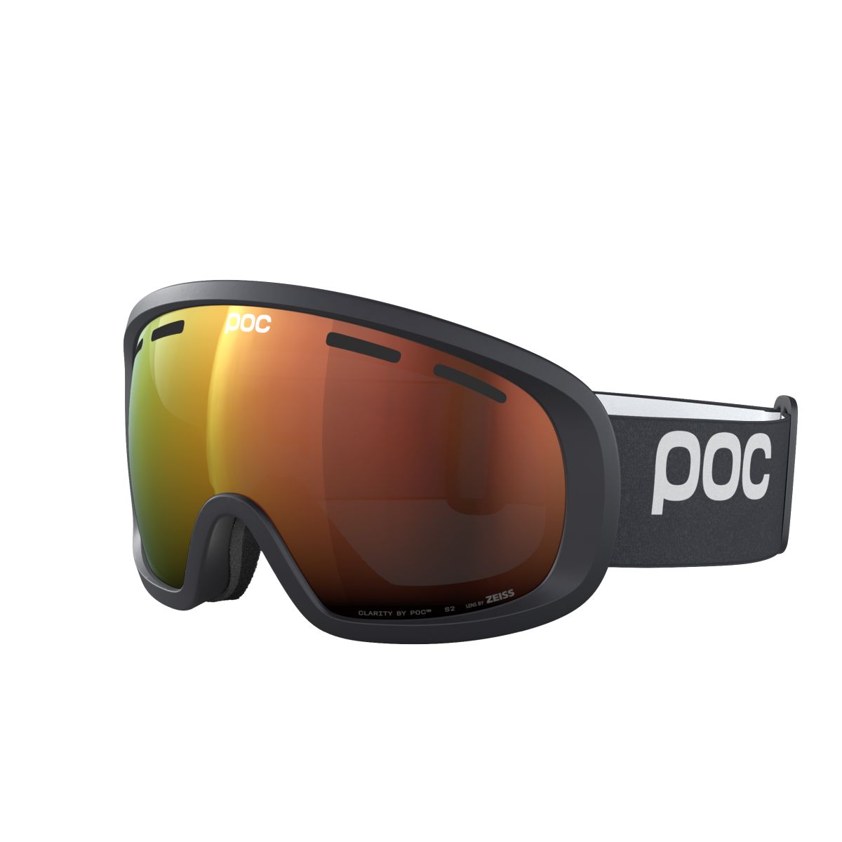 POC Fovea Mid Uranium Black/Partly Sunny Orange síszemüveg (Uranium Black/Partly Sunny Orange)