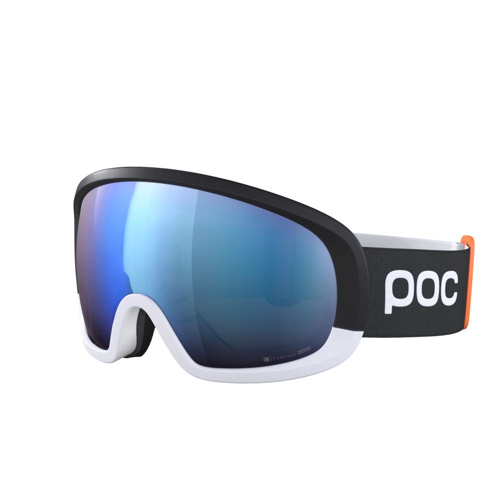 POC Fovea Mid Race Uranium Black/Argentite Silver/Partly Sunny Blue síszemüveg (Uranium Black/Argentite Silver/Partly Sunny Blue)