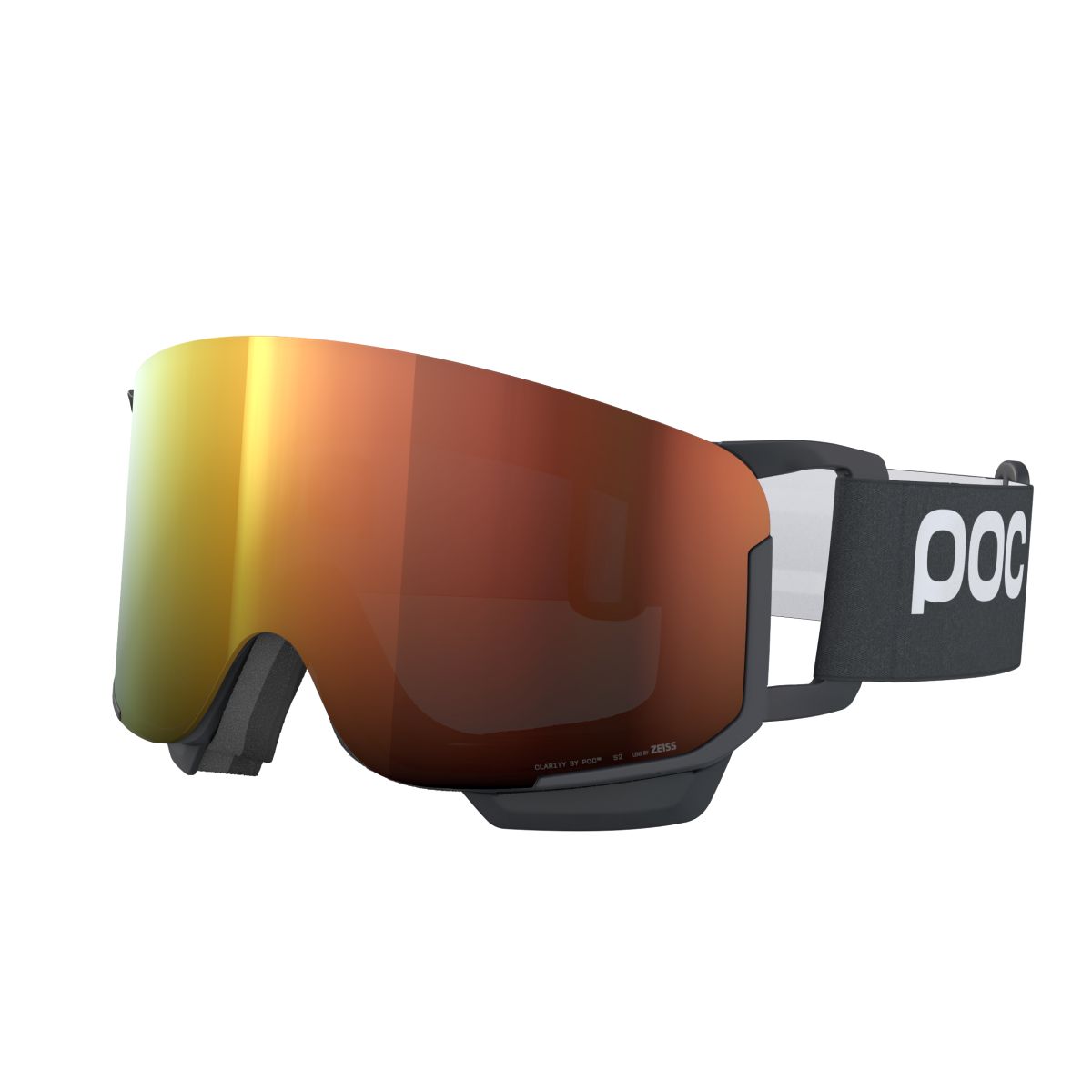 POC Nexal Mid Uranium Black/Partly Sunny Orange síszemüveg (Uranium Black/Partly Sunny Orange)