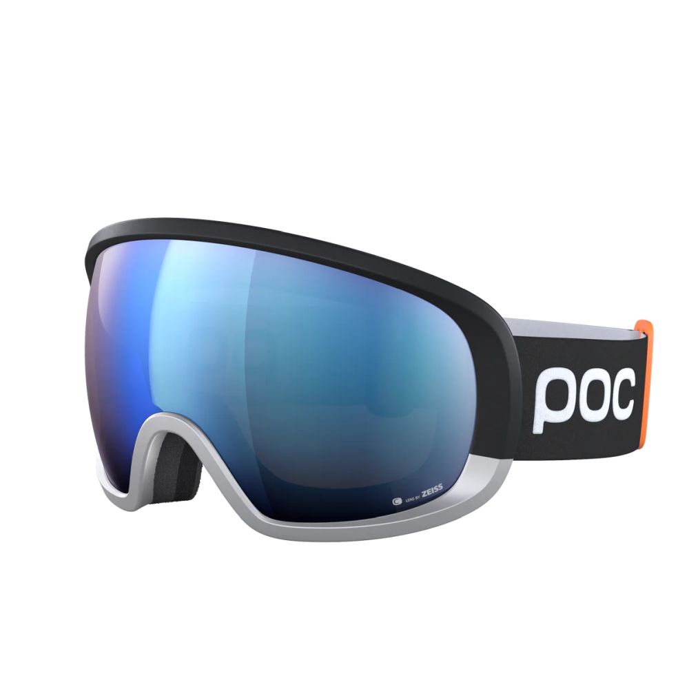 POC Fovea Race Uranium Black/Argentite Silver/Partly Sunny Blue síszemüveg (Uranium Black/Argentite Silver/Partly Sunny Blue)