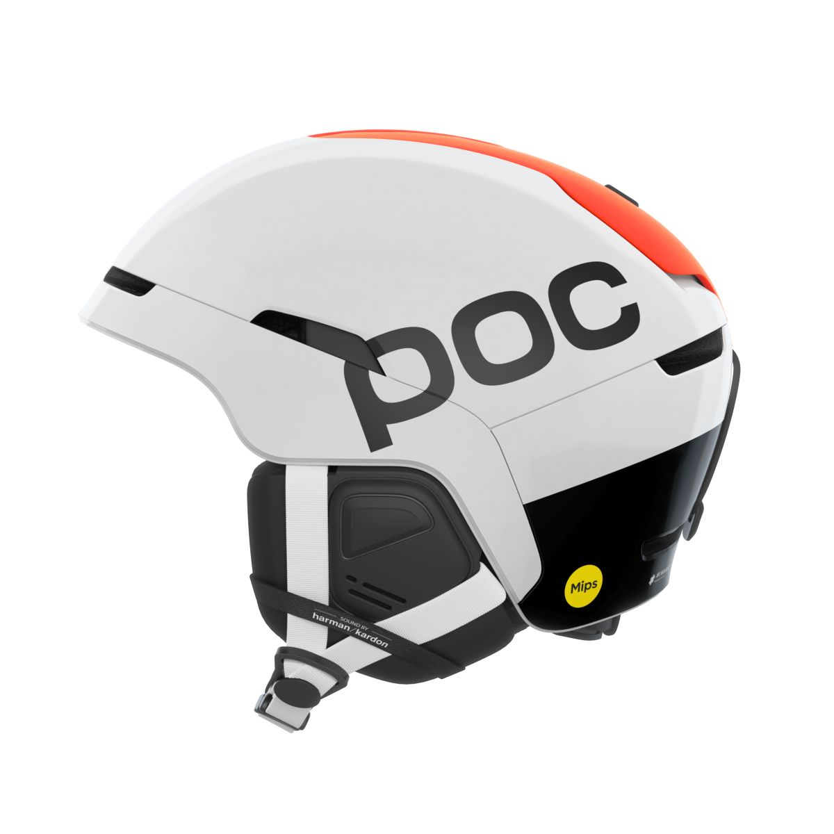 POC Obex Connect Hydrogen White/Fluorescent Orange AVIP sísisak