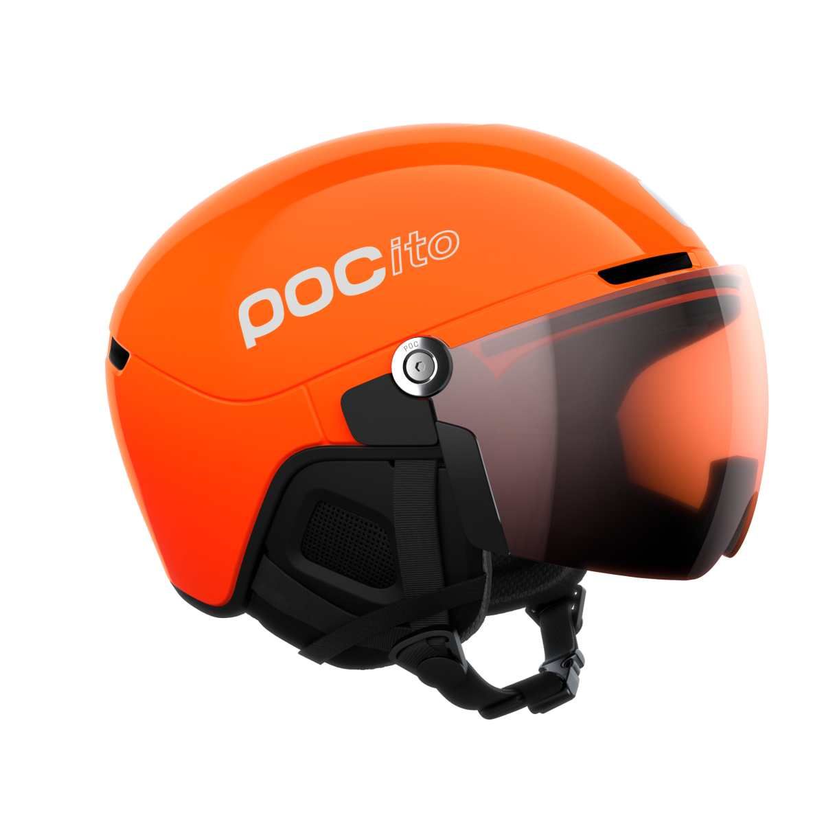 POCito Obex Visor Fluorescent Orange/Clarity POCito/Partly Sunny/Light Orange sísisak, 3. nézet