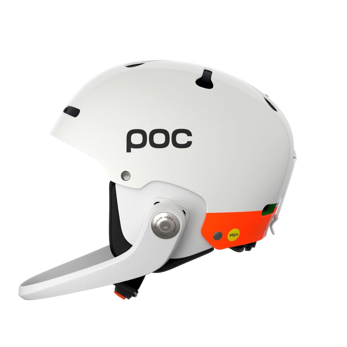 POC Artic SL MIPS Hydrogen White/Fluorescent Orange sísisak, 1. nézet