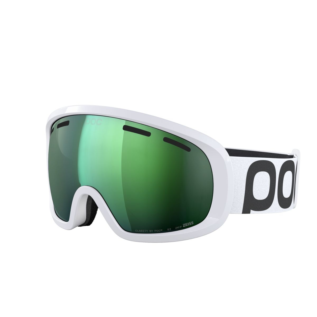 POC Fovea Mid Hydrogen White/Partly Sunny Green síszemüveg (Hydrogen White/Partly Sunny Green)