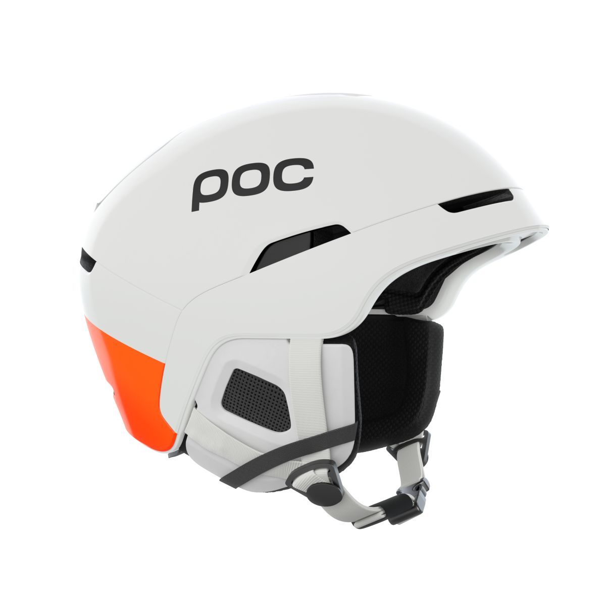 POC Obex MIPS Hydrogen White/Fluorescent Orange sísisak, 3. nézet