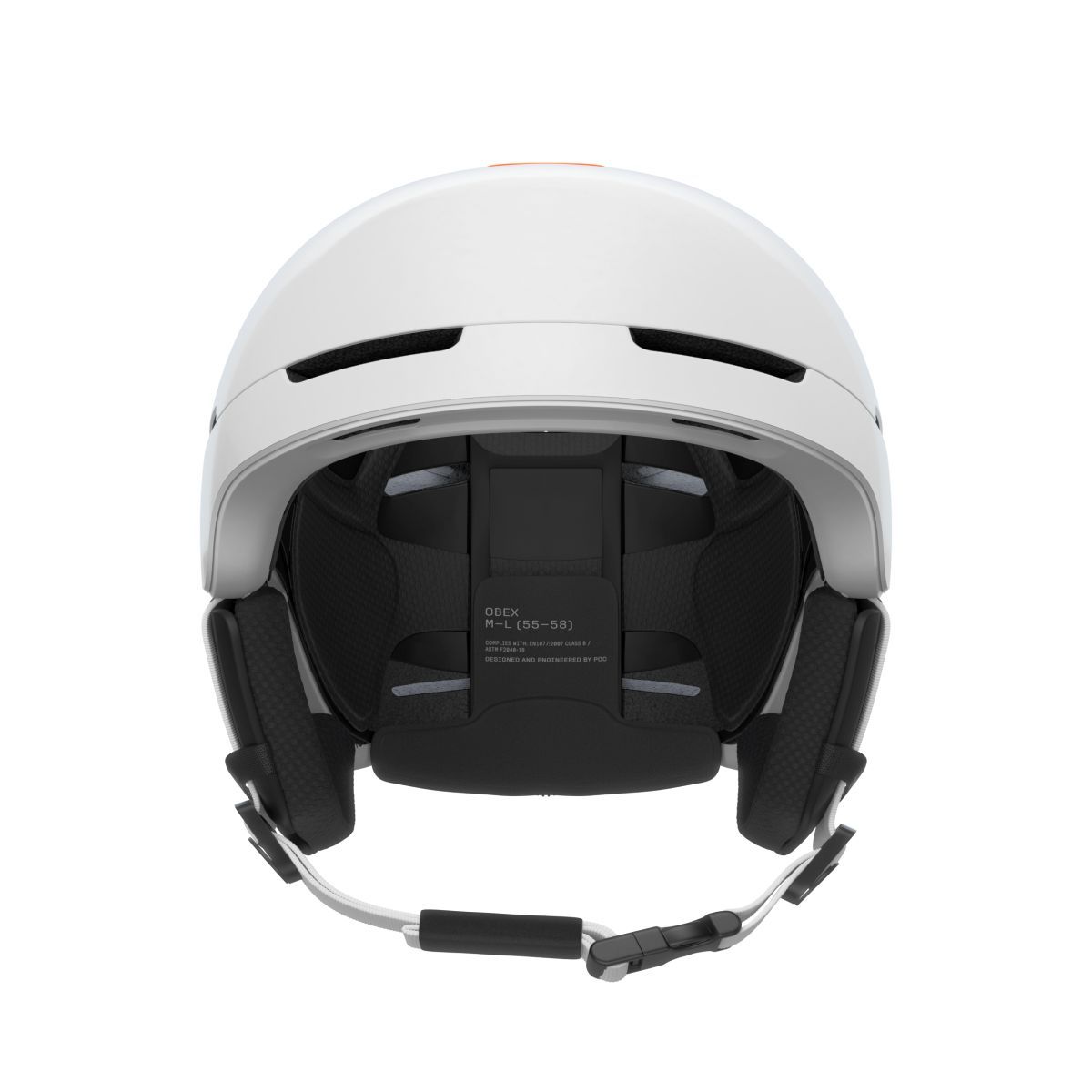 POC Obex Connect Hydrogen White/Fluorescent Orange AVIP sísisak, 2. nézet