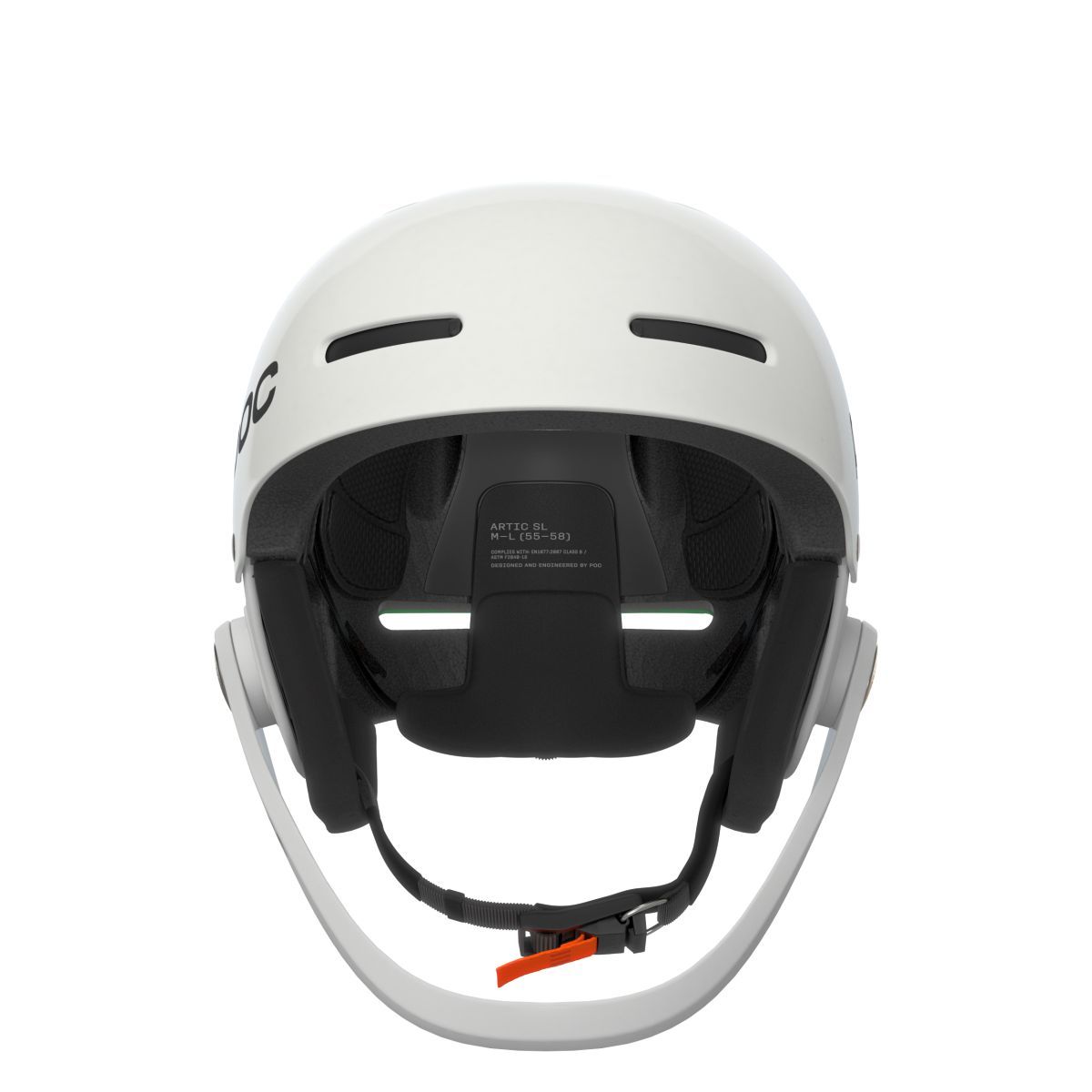 POC Artic SL MIPS Hydrogen White/Fluorescent Orange sísisak, 2. nézet