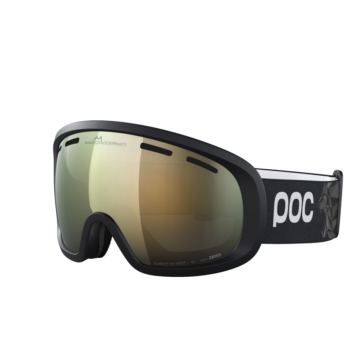 POC Fovea Mid Marco Odermatt Ed. Uranium Black/Podium Gold/Sunny Gold síszemüveg (Uranium Black/Podium Gold/Sunny Gold)